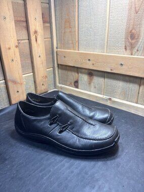 Rieker Womens Shoes 87125012 Size 8.5 US 40 EU Black Loafers Preowned Good